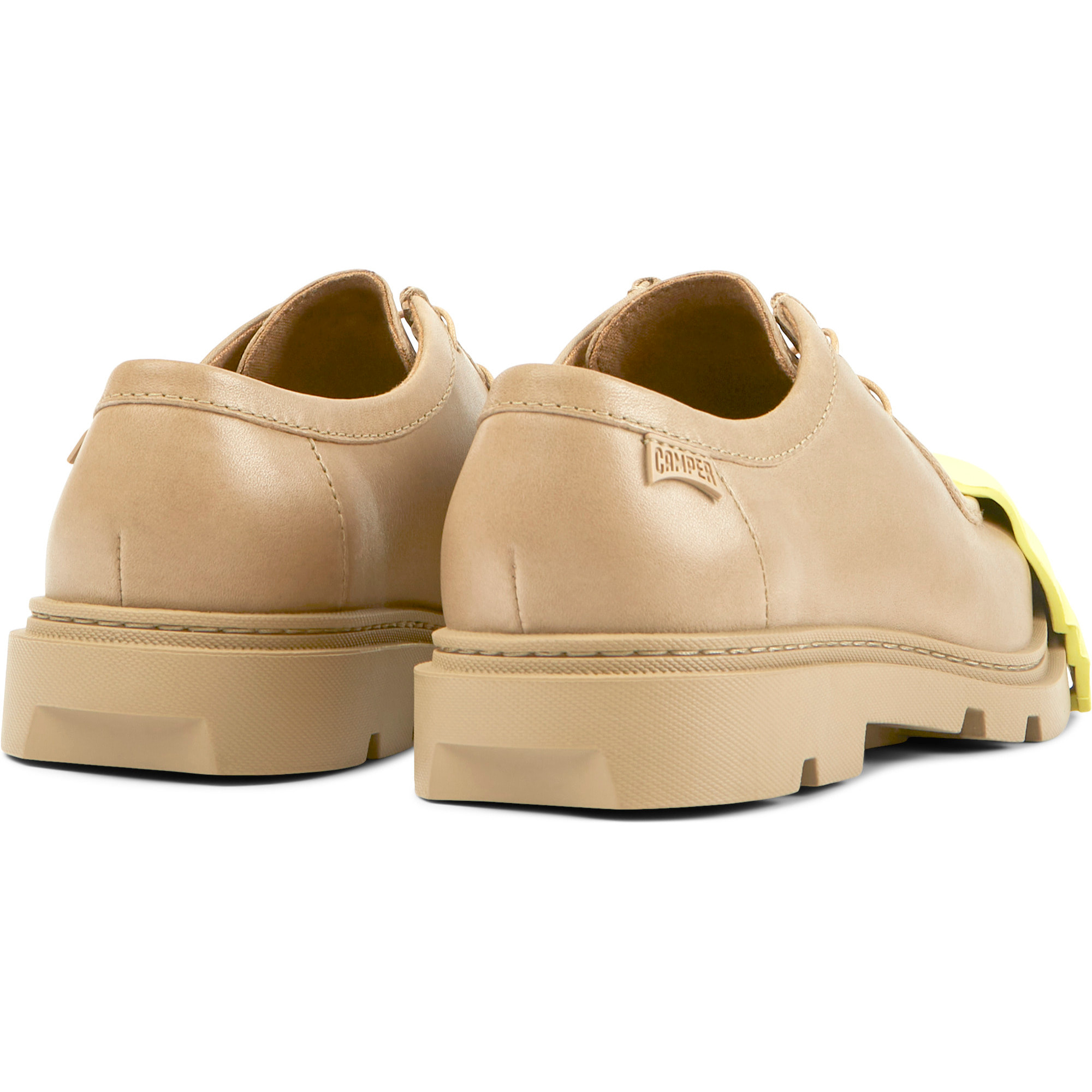 Zapatos de cordones - CAMPER Junction - Beige - Piel de ante