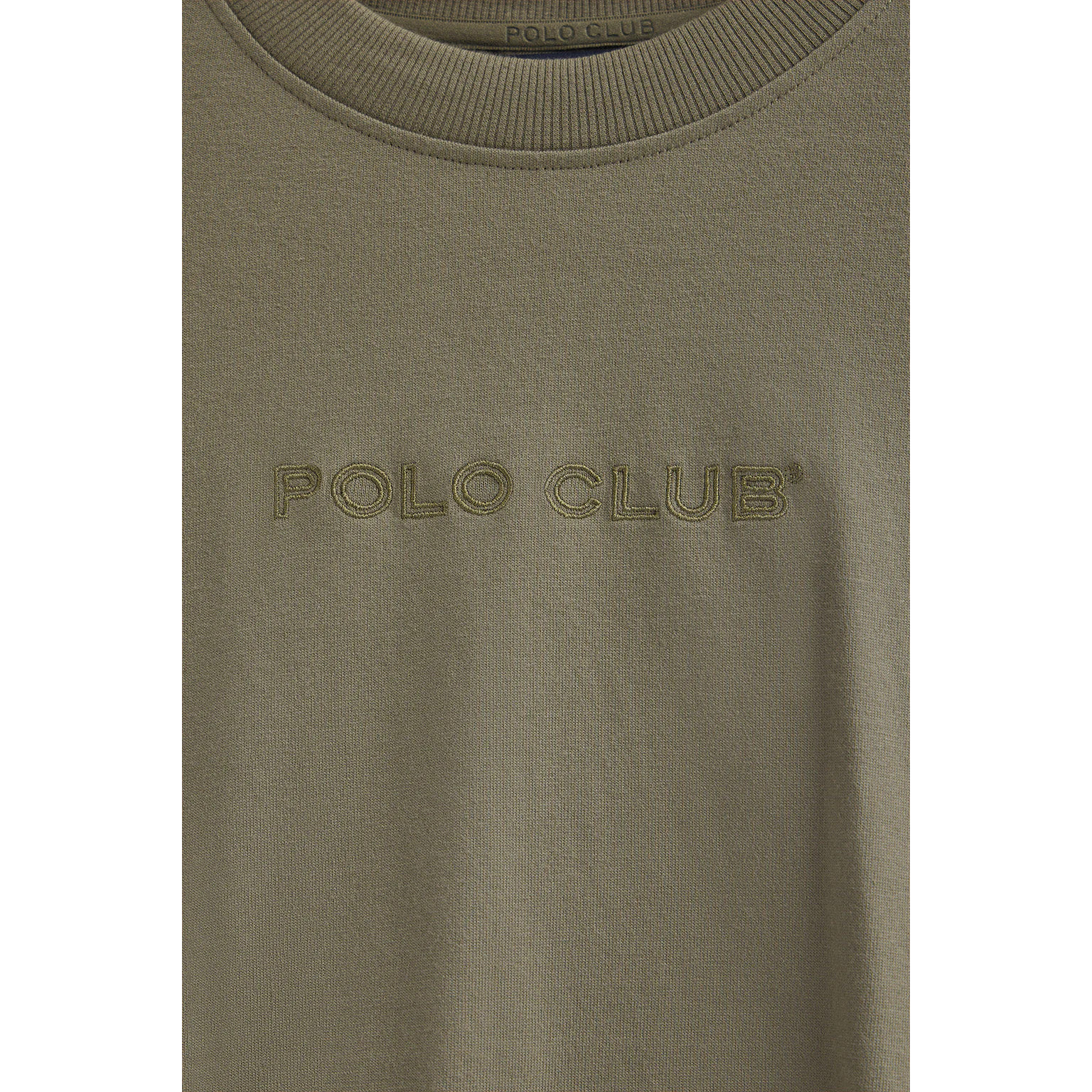 Camiseta Caliope verde militar con logo bordado Polo Club
