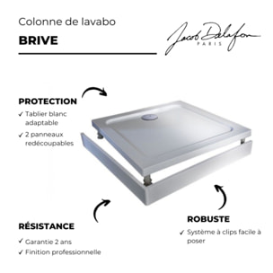 Kit de réhausse avec tablier blanc pour receveur Flight Jacob Delafon - E62504-00