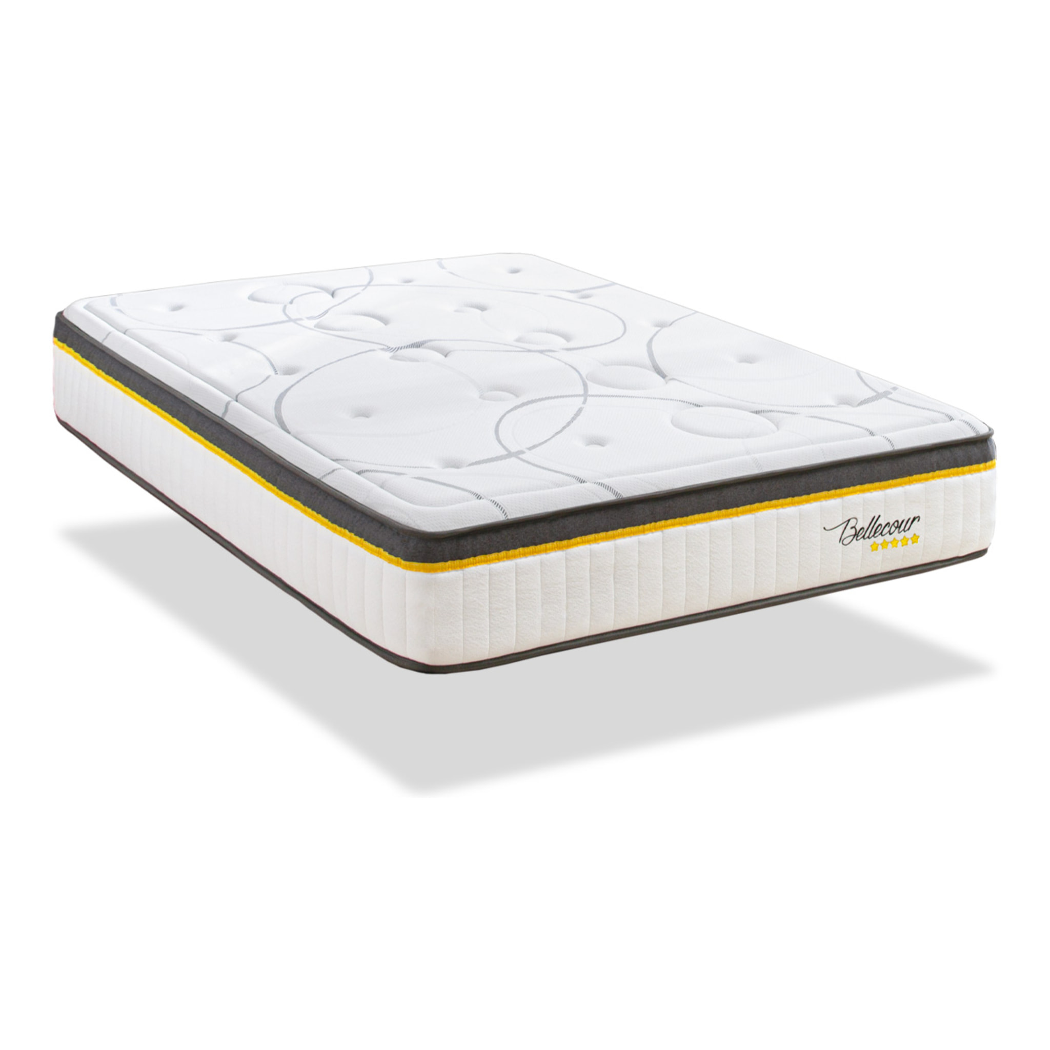 Matelas Hybride Bellecour 3.0, Soutien Ferme, 30 cm, Ressorts Ensachés & Mémoire de Forme