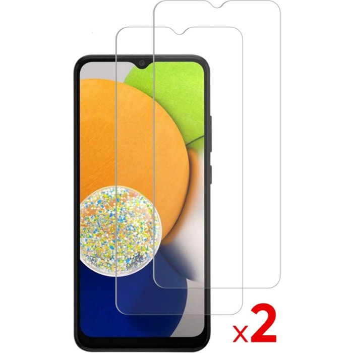 Protège écran ESSENTIELB Samsung A03 Verre trempé x2