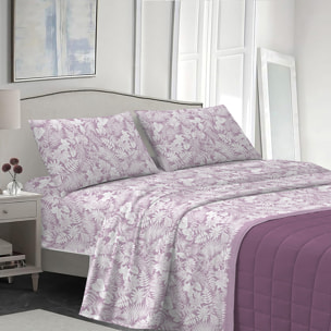 Completo letto clorofilla rosa 100% cotone