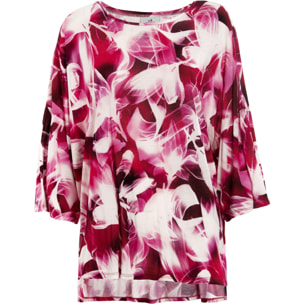 DEHA - T-shirt ALLOVER OVERSIZE T-SHIRT in Viscosa per donna