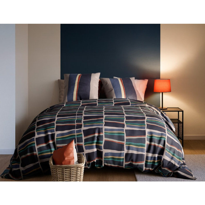 Parure Housse De Couette 3pcs 100% coton 57fils Arty