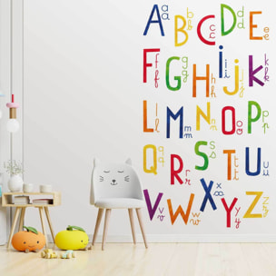 Papier peint alphabet sous toutes ses formes Intissé