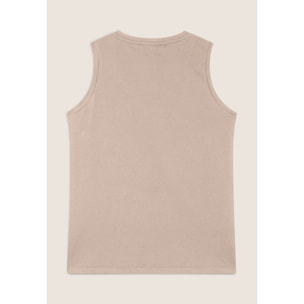 Canotta decorata da Strass in jersey modal