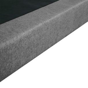 Ensemble matelas mousse haute résilience CALLISTO, H29 cm, accueil mémoire de forme, sommier gris