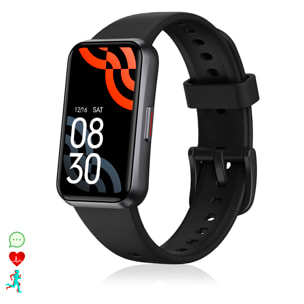 Braccialetto intelligente T54B con monitor della pressione e O2. Vari modelli sportivi, notifiche delle app.