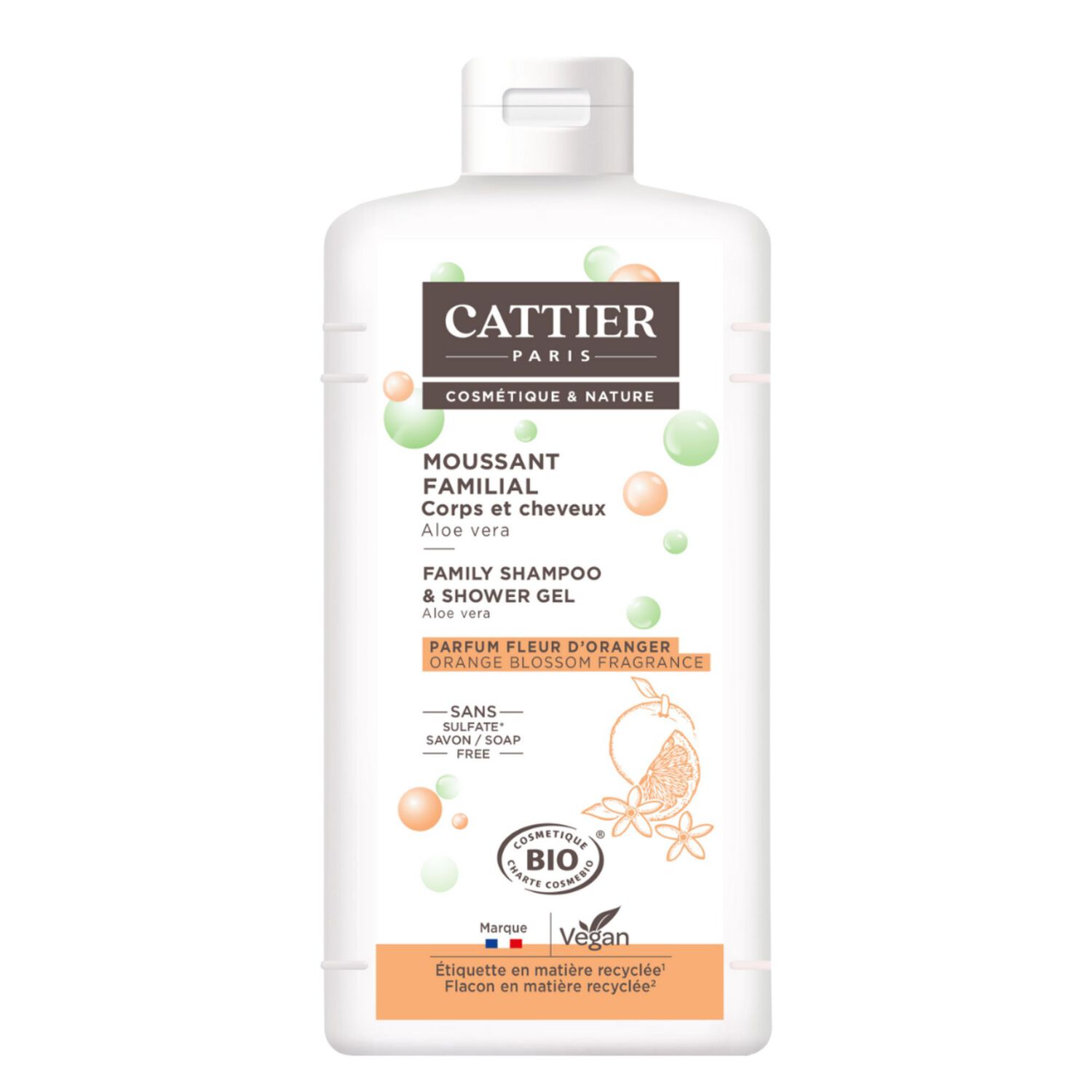 Moussant Familial Corps & Cheveux - Millet & Aloe Vera 500 ml