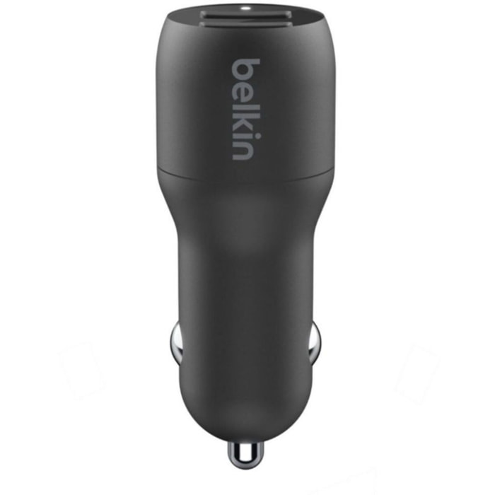 Chargeur BELKIN 24W 2xUSB-A/Lightning 1m noir