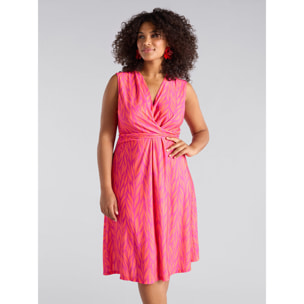 Fiorella Rubino - Vestito in jersey stampato - Fucsia