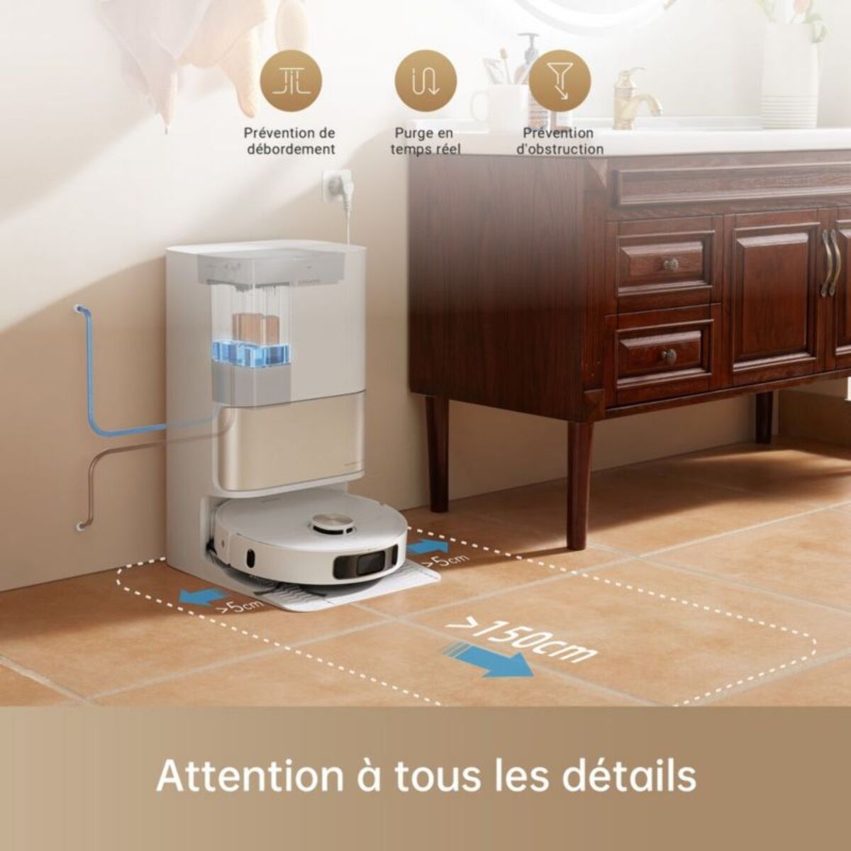 KIT DREAME Raccordement eau auto robot X40 L40 L10s Pro Ultra