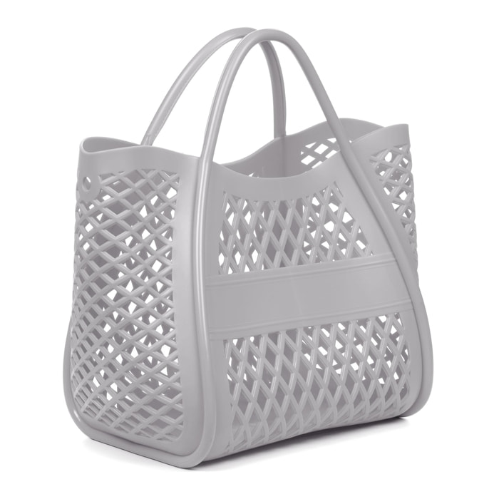 Villamar bolso Shopper cesta. De pvc perforado diseño exclusivo