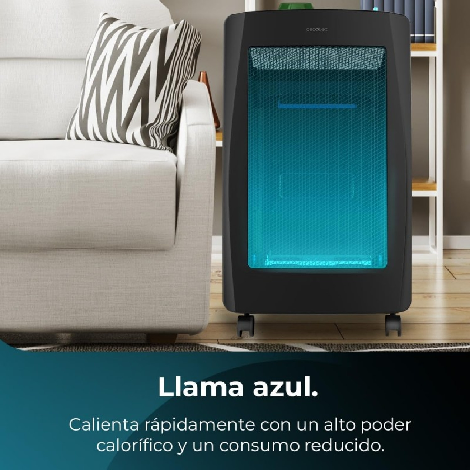 Cecotec Chauffage d’appoint au gaz ReadyWarm 4200 BlueFlame Foldable