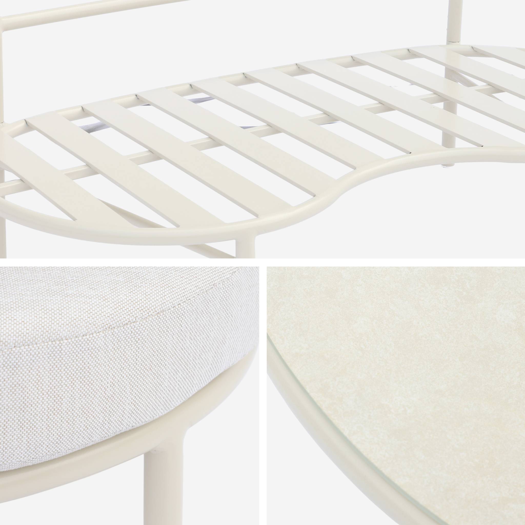 Salon de jardin aluminium 4 places SOLENA