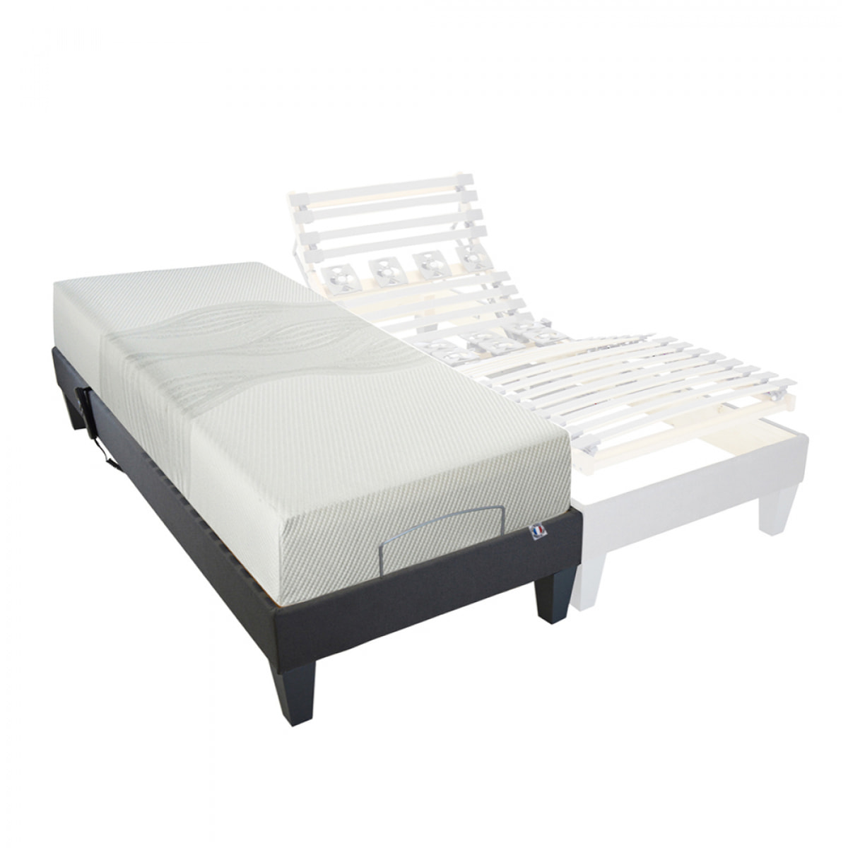 Ensemble Electrique Rochereau | Matelas + Sommier | 80 x 200 cm