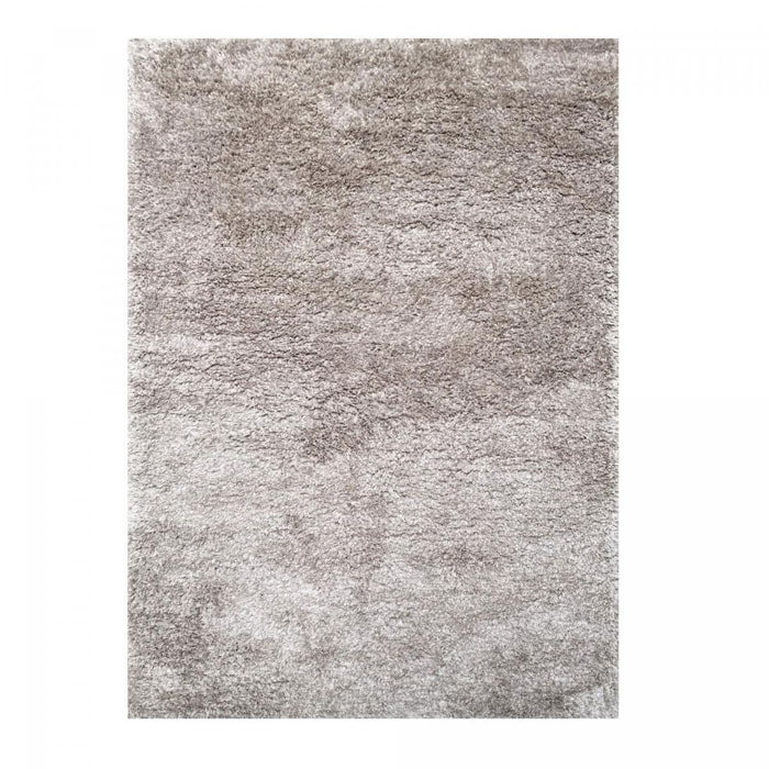 Tapis longs poils shaggy fait main motif uni TATI