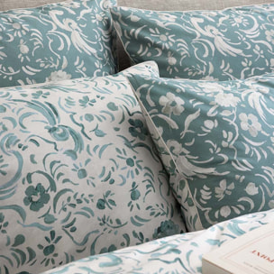Housse de couette imprimée en percale de coton, KAWANA