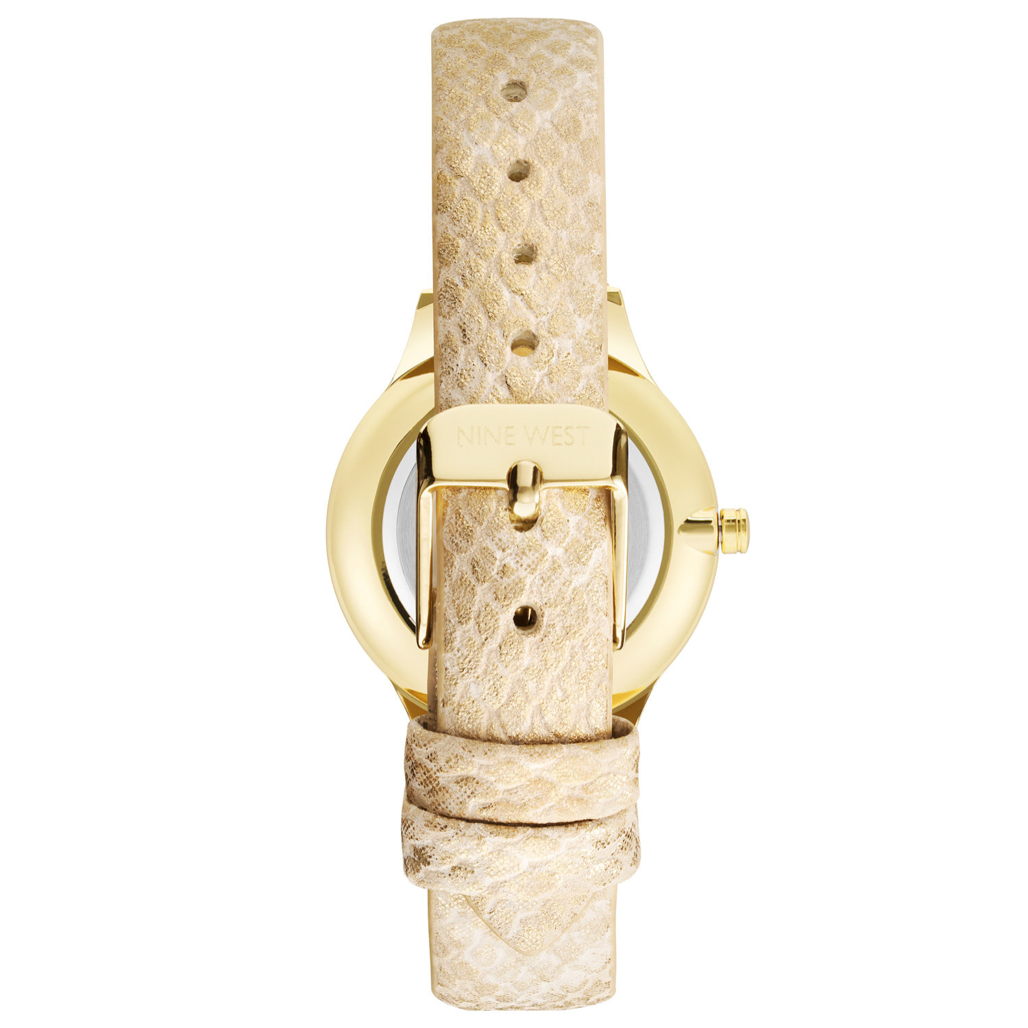 Reloj Nine West NW-2558CHGD Mujer Analogico Cuarzo con Correa de Cuero