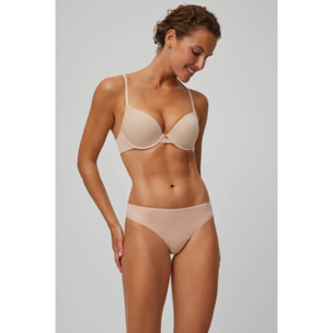 Confezione da 2 slip basico in cotone beige