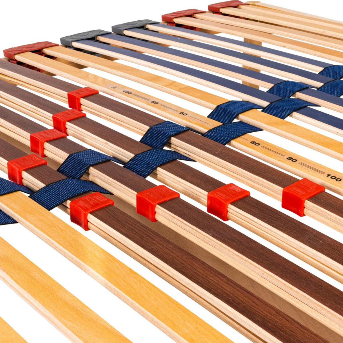 Rete a doghe in faggio mod. DynActive mis. 120x190 con doghe ammortizzate e basculanti