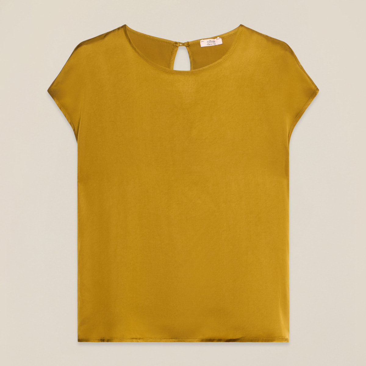 Oltre - Blusa de satén de viscosa - Verde