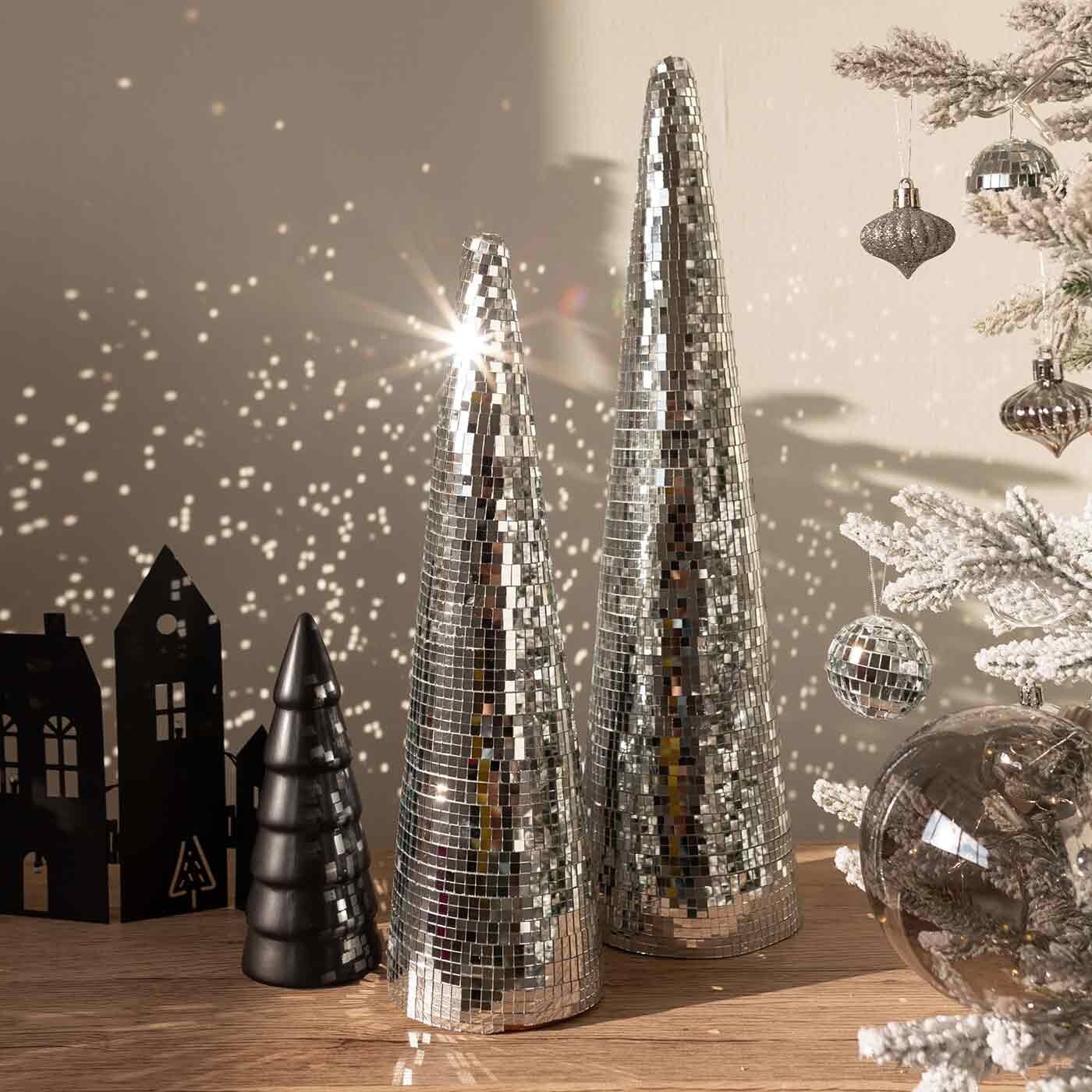 Arbre de noËl loren argent 39cm