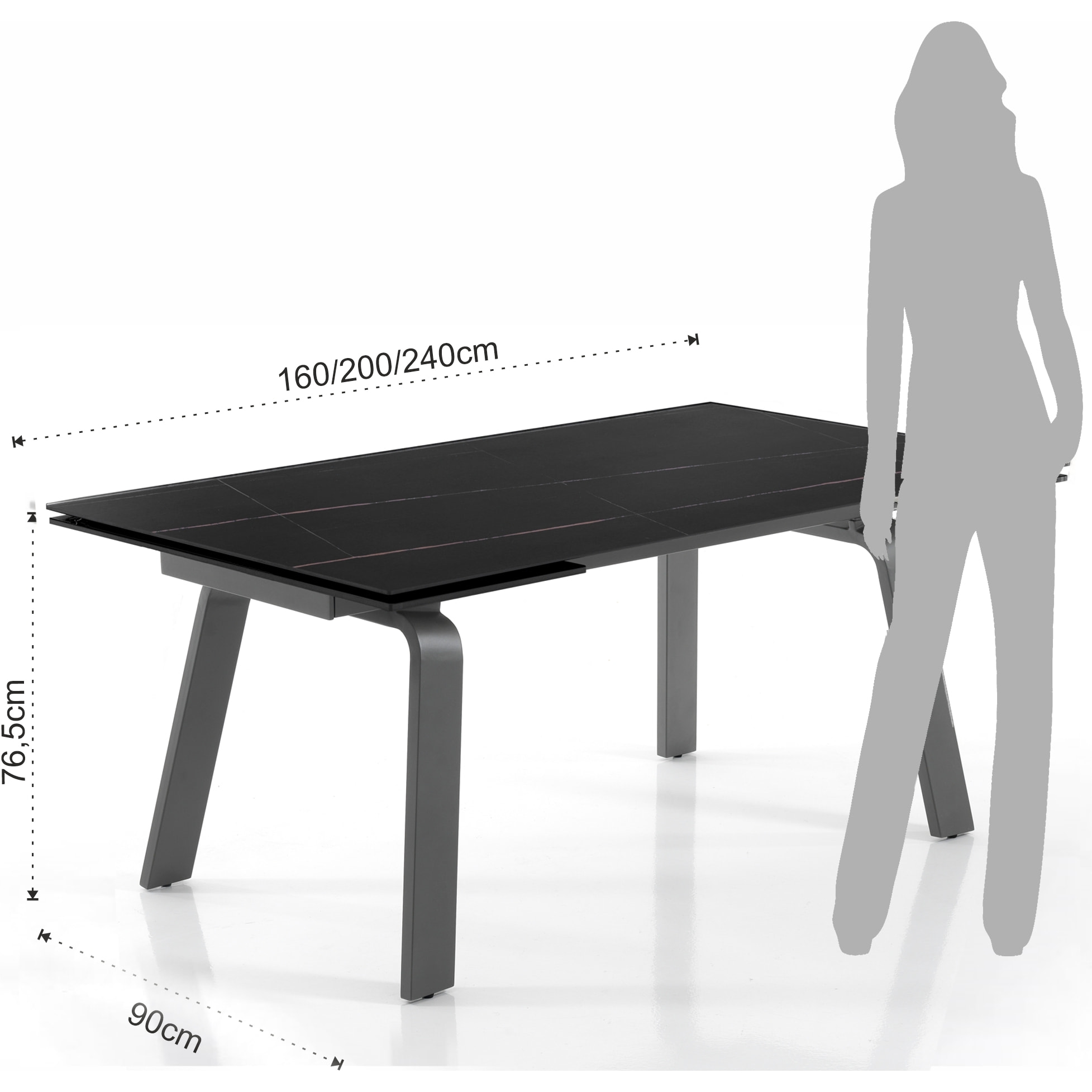 Tomasucci table extensible Noir Noir
CONSIDÉRÉ 3