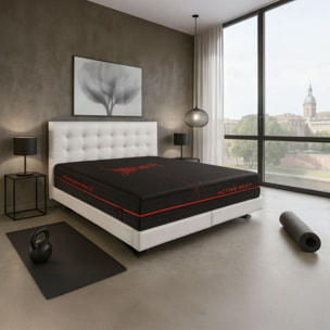 Matelas Infiny : Ressorts en carbone et mémoire de forme - Déhoussable