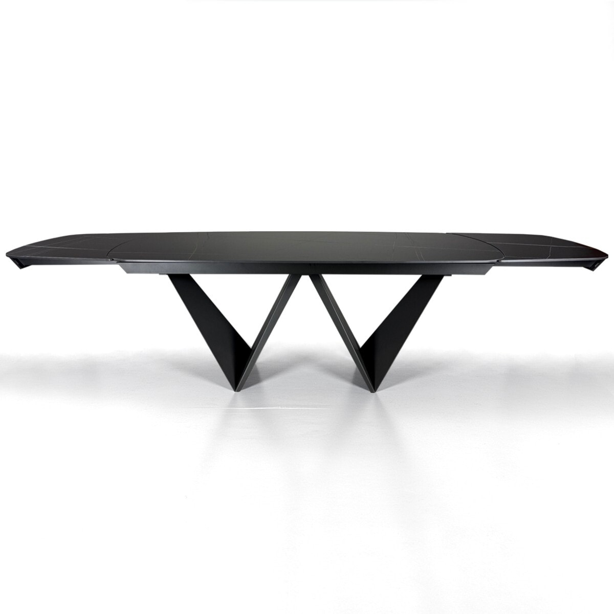 Tomasucci Table extensible CLEFT EVO BLACK MARBLE - GREY