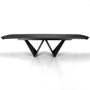 Tomasucci Table extensible CLEFT EVO BLACK MARBLE - GREY