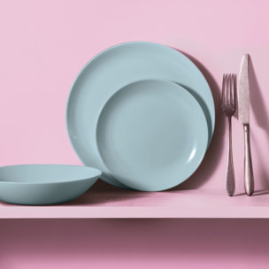 6 assiettes creuses 20cm Diwali Paradise Blue - Luminarc