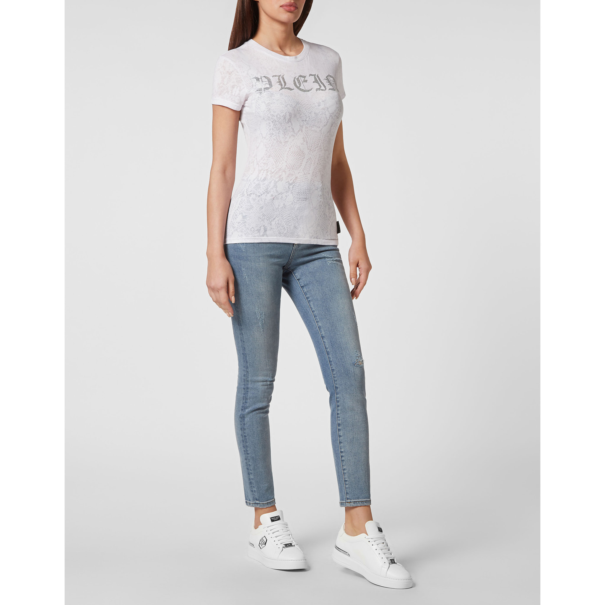 PHILIPP PLEIN T-Shirt Round Neck GOTHIC PLEIN
