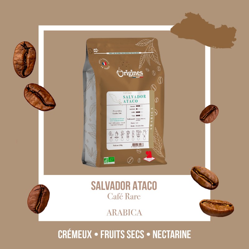 Café rare Bio - Salvador Ataco - Grain 250g