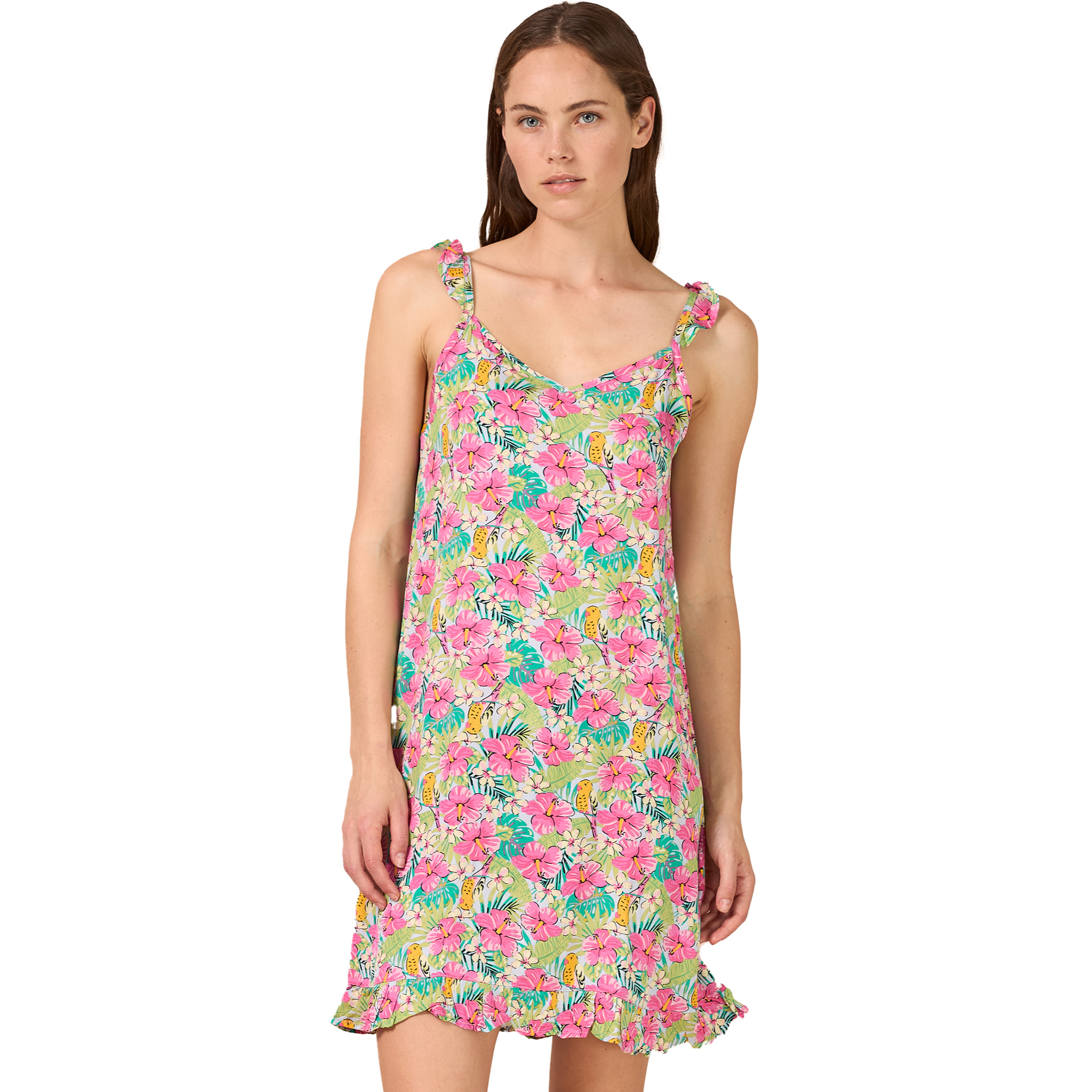 Abitino donna bretellina viscosa ibiscus Noidinotte