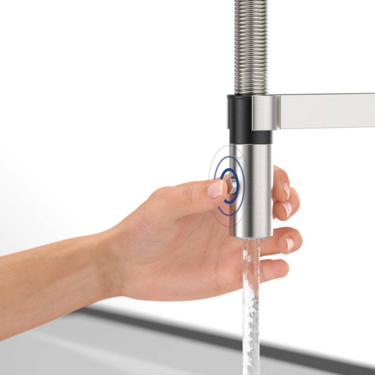 Robinet cuisine VILLEROY ET BOCH Steel expert compact