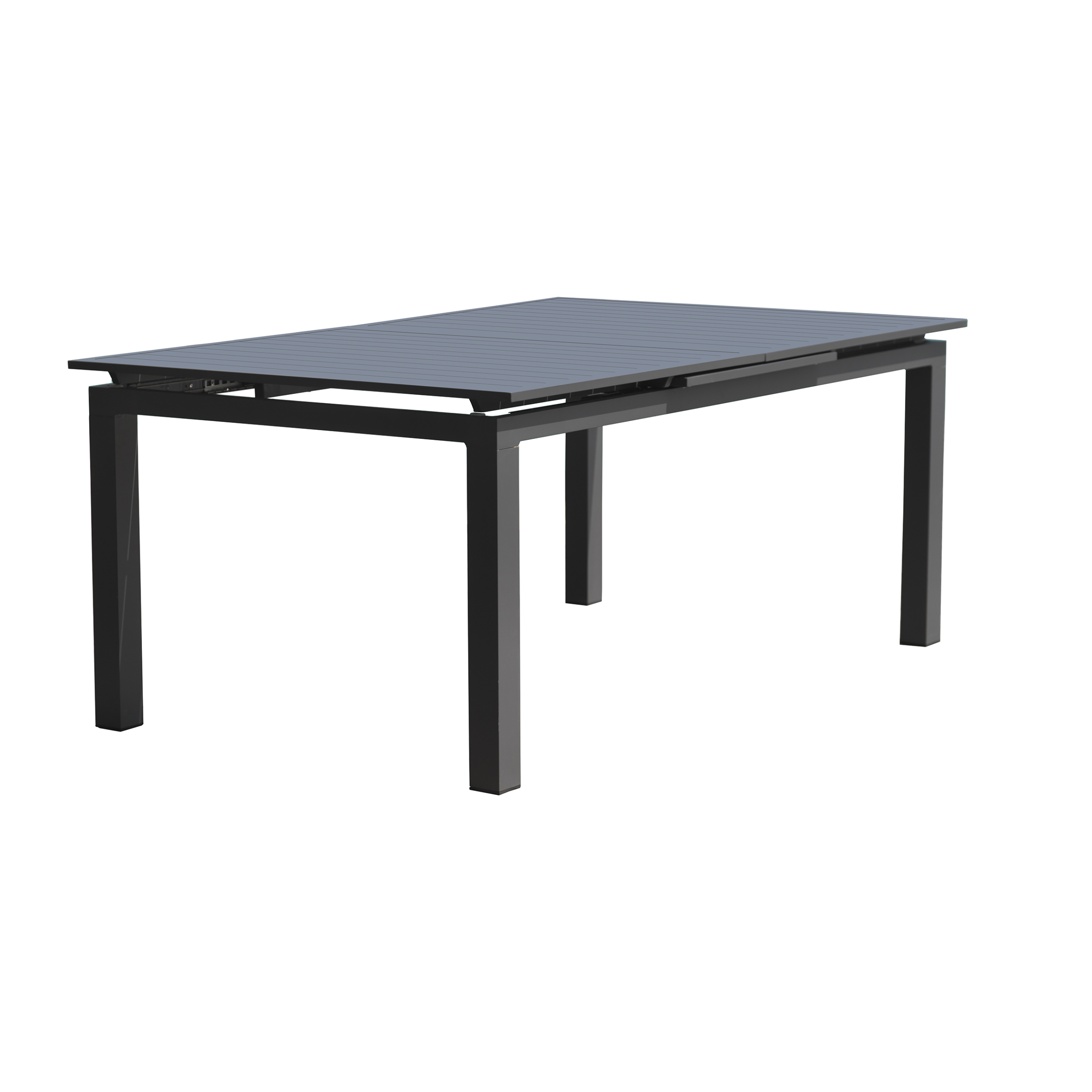 ALU-MIAMI - Table de jardin 10 places en aluminium anthracite