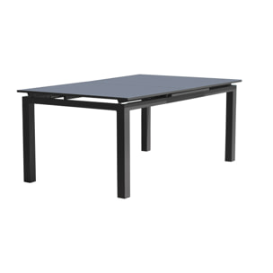 ALU-MIAMI - Table de jardin 10 places en aluminium anthracite