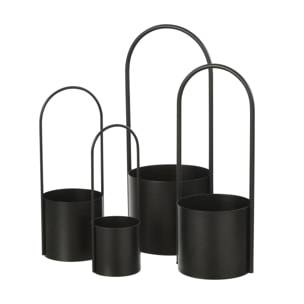 J-Line Cache-pot - métal - noir - extra large