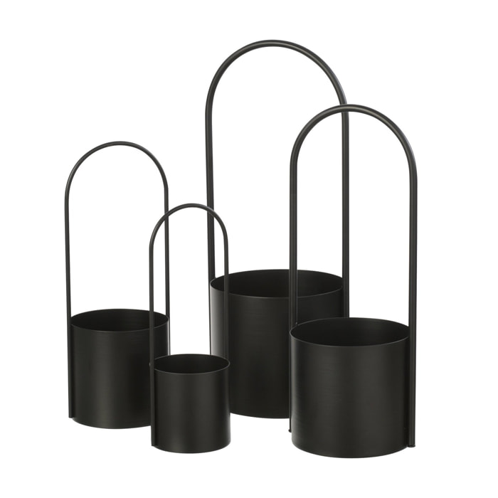 J-Line Cache-pot - métal - noir - extra large