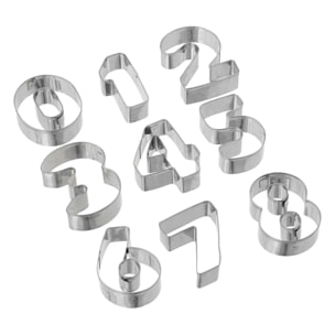 Lot de 30 emporte-pièces chiffres/lettres