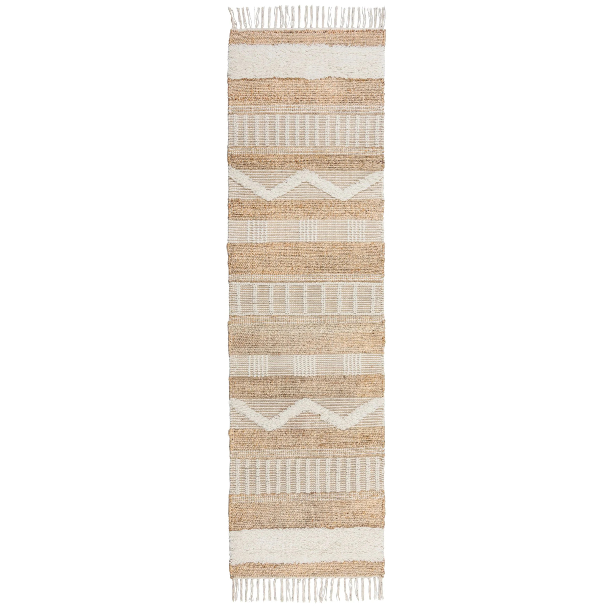 Tapis en jute de couloir MEDINA Ivoire
