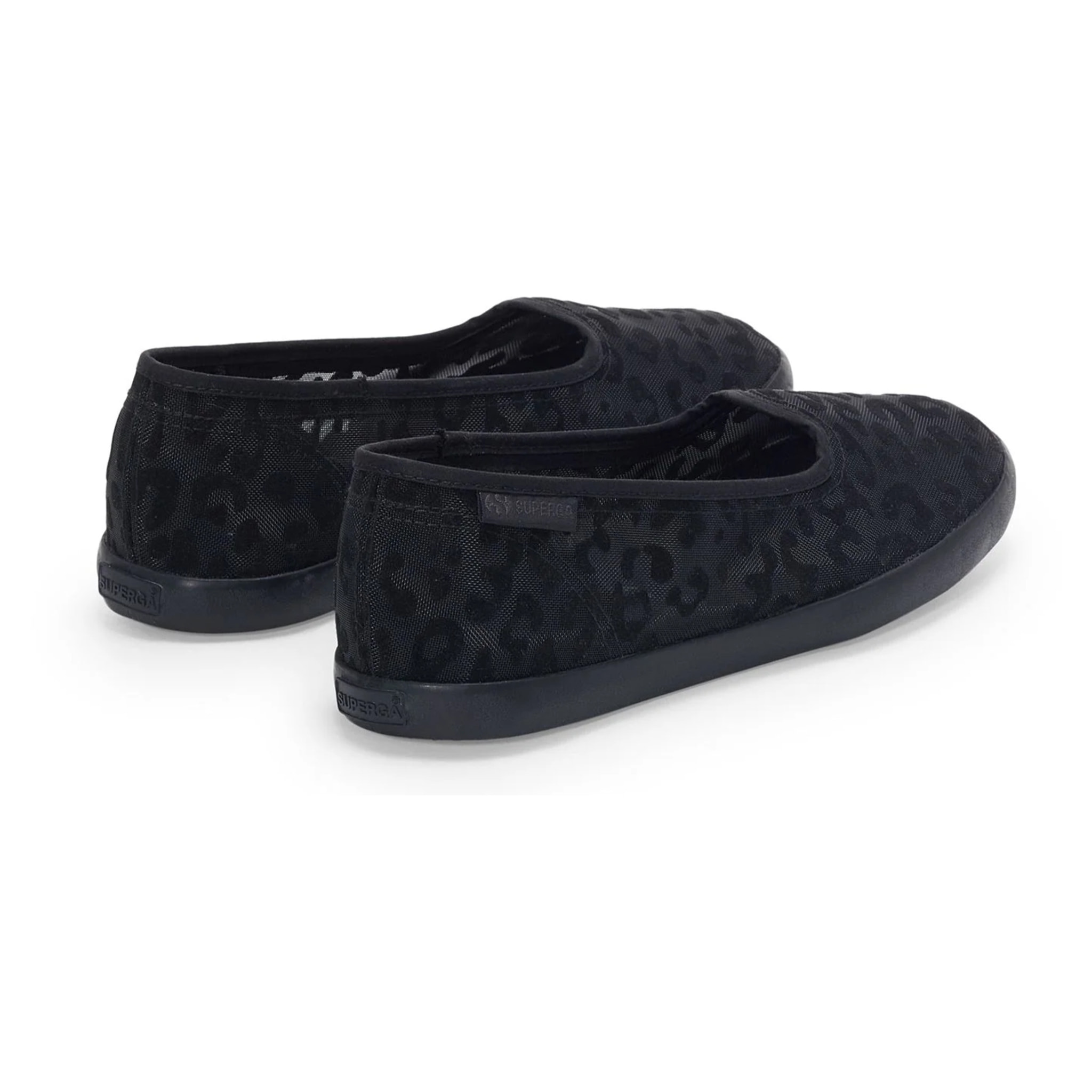Superga - Bailarinas Mujer Negro - 2441 BALLERINA NET LEOPARD