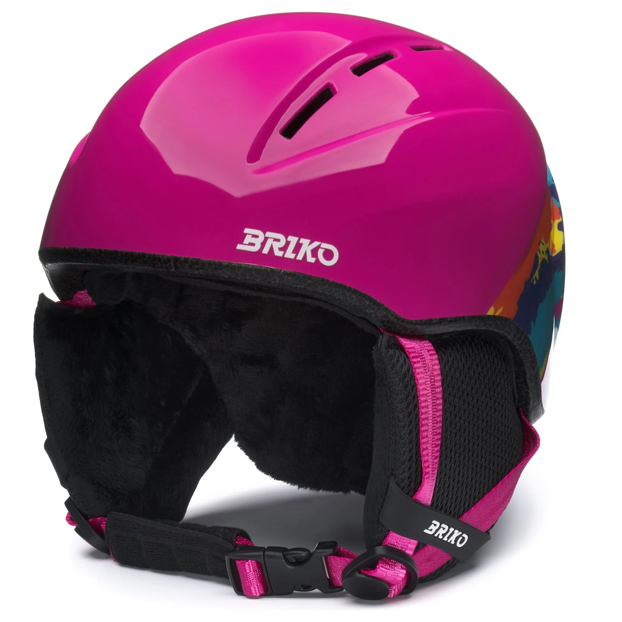 Briko - Caschi, Uomo Donna, Rosso - Makalu Graphik