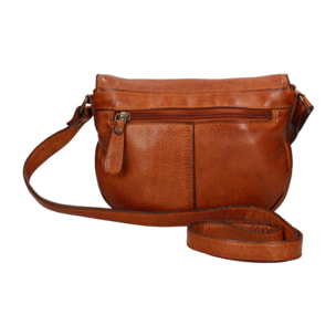 Borsa a tracolla  da uomo In Vera pelle Made in Italy 21x17x4,5 cm