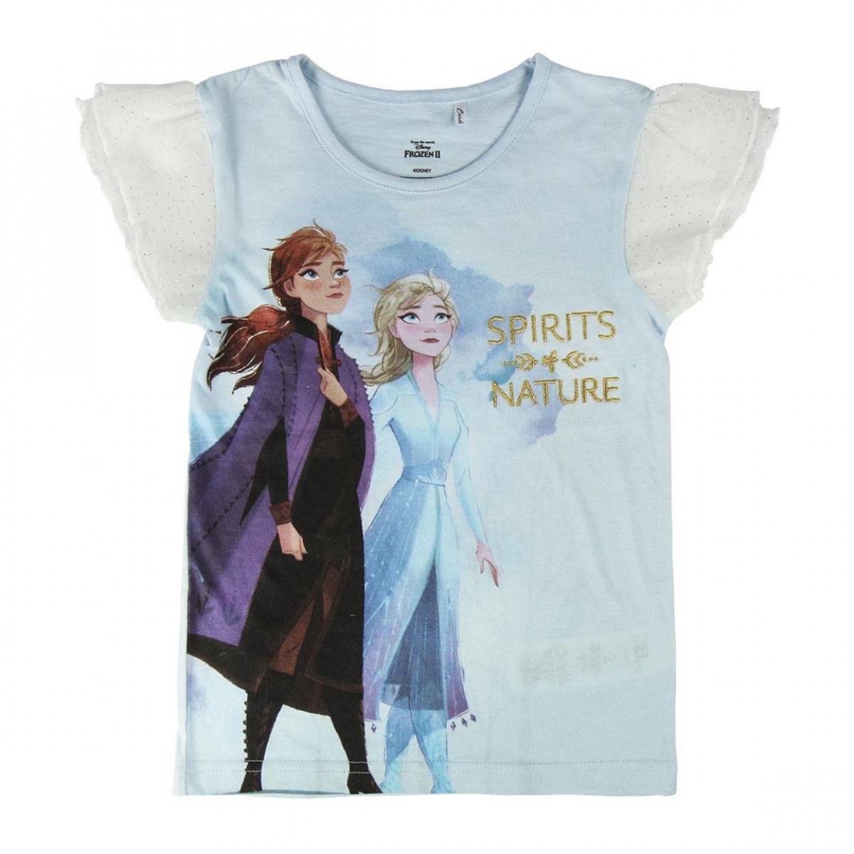 Maglietta T-Shirt Frozen con rilievo Lei Disney Multicolor