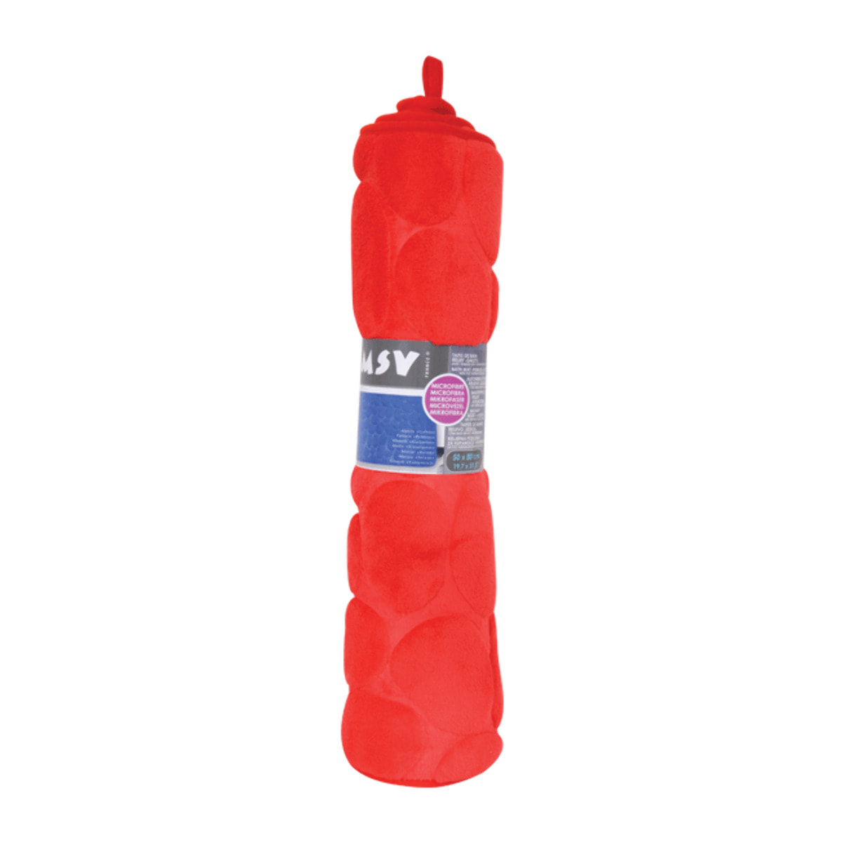 Tapis de bain Microfibre PEBBLE Rouge MSV