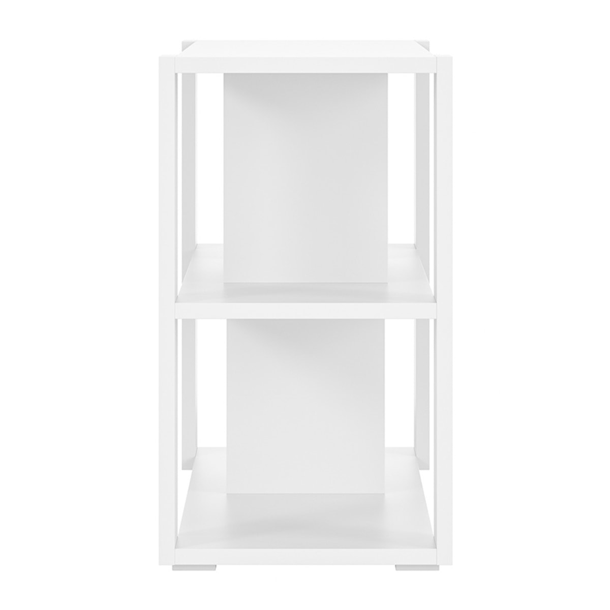 Bibliothèque basse design blanche L167.5 cm MUSSO