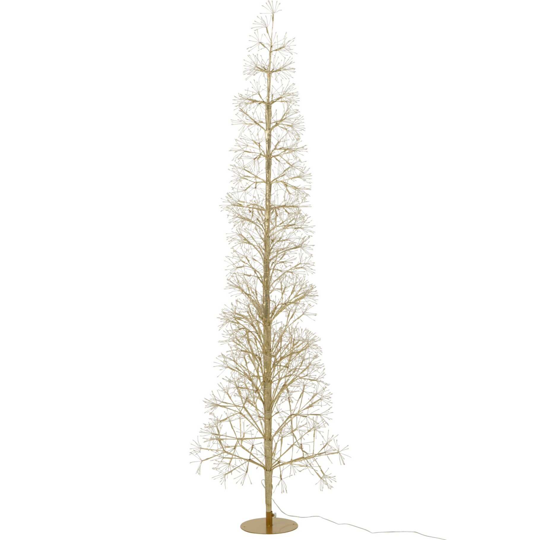 J-Line décoration Arbre - blanc chaud - acier - or - large - LED