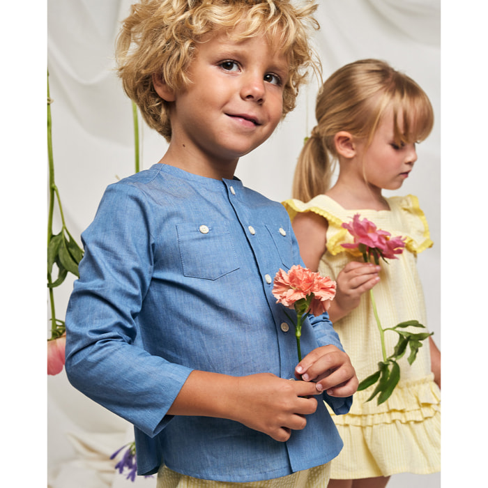 CAMISA DENIM BOLSILLOS